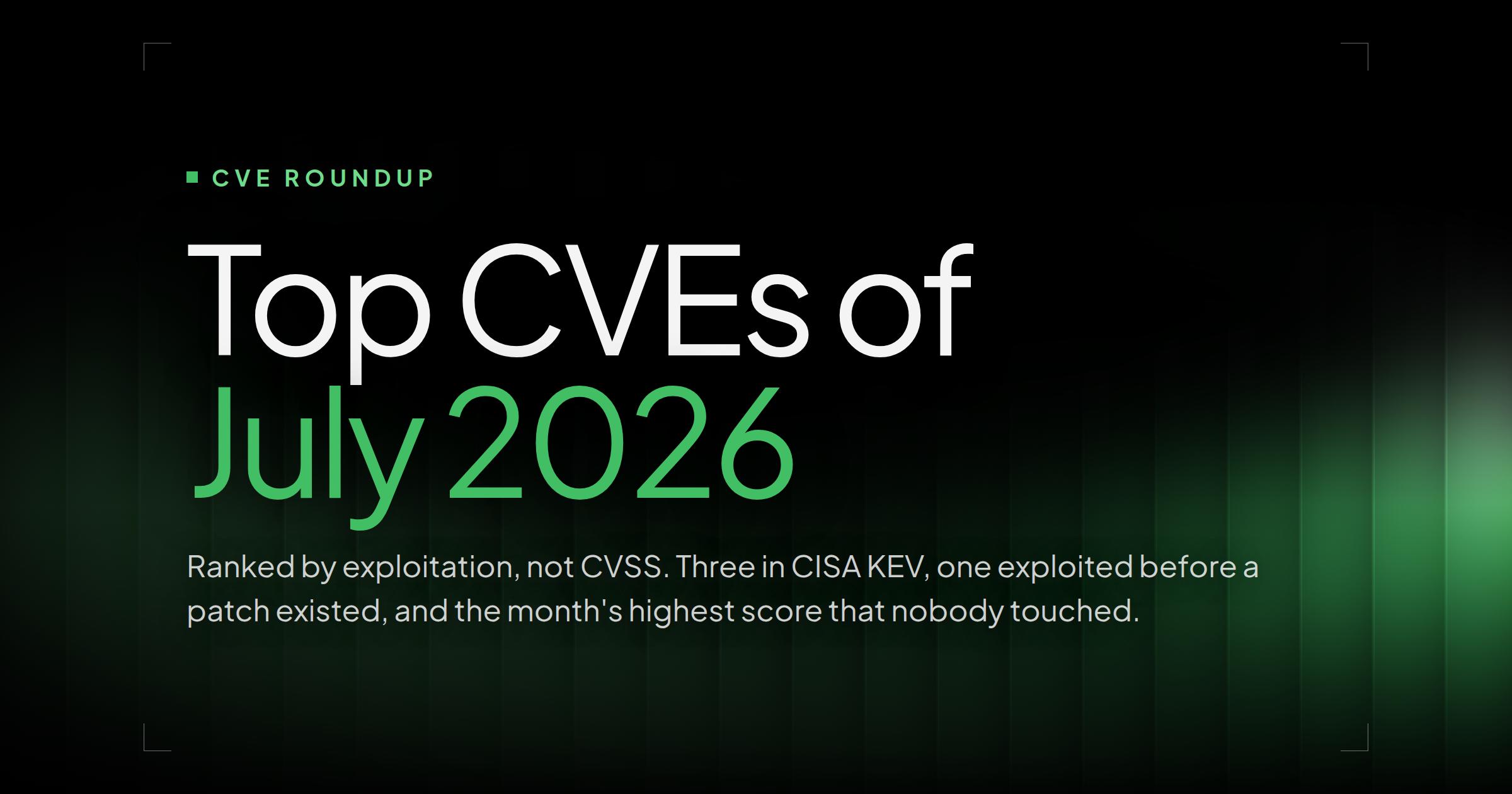 Top CVEs of July 2026