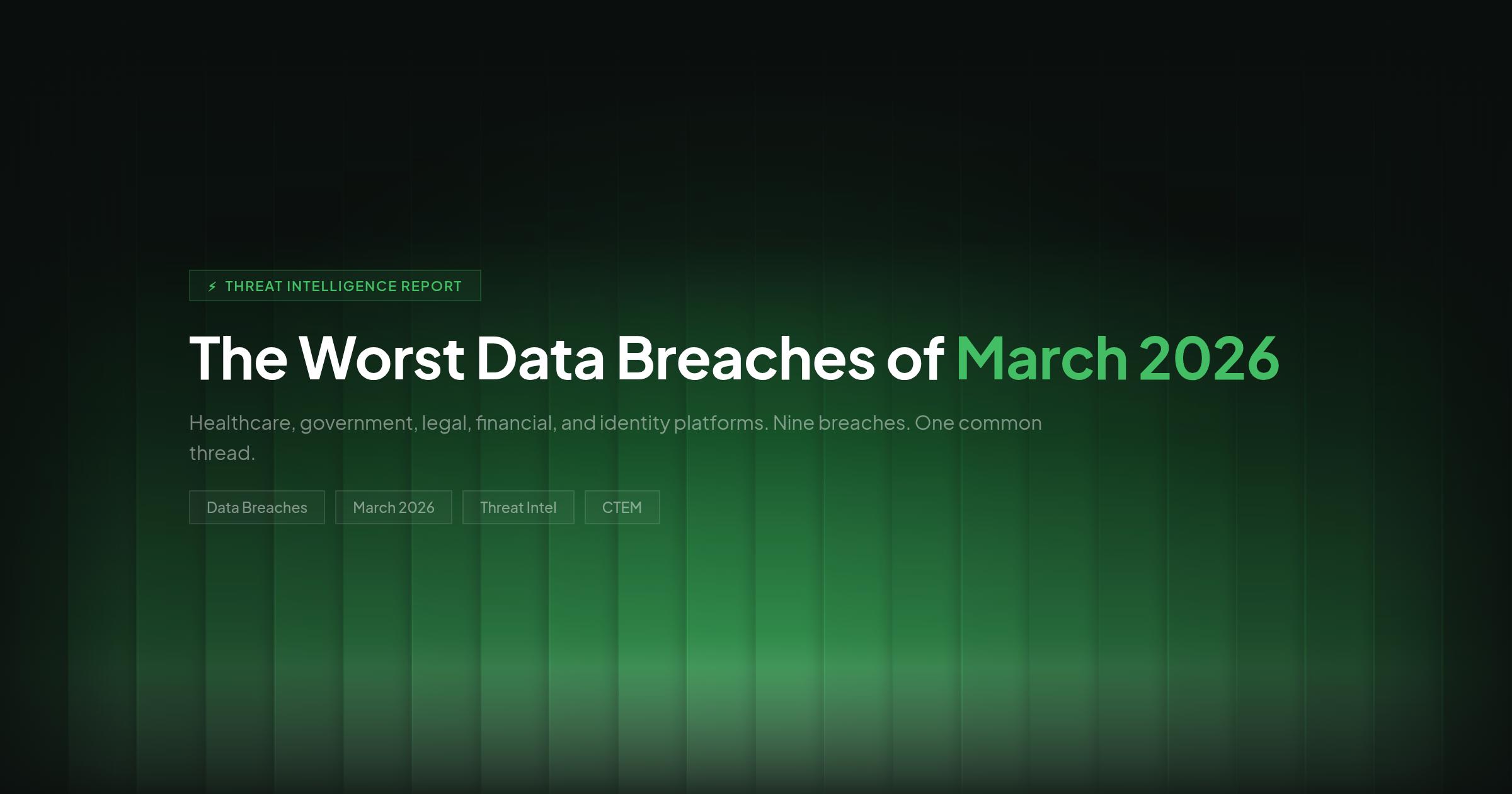 The Worst Data Breaches of March 2026 featured image