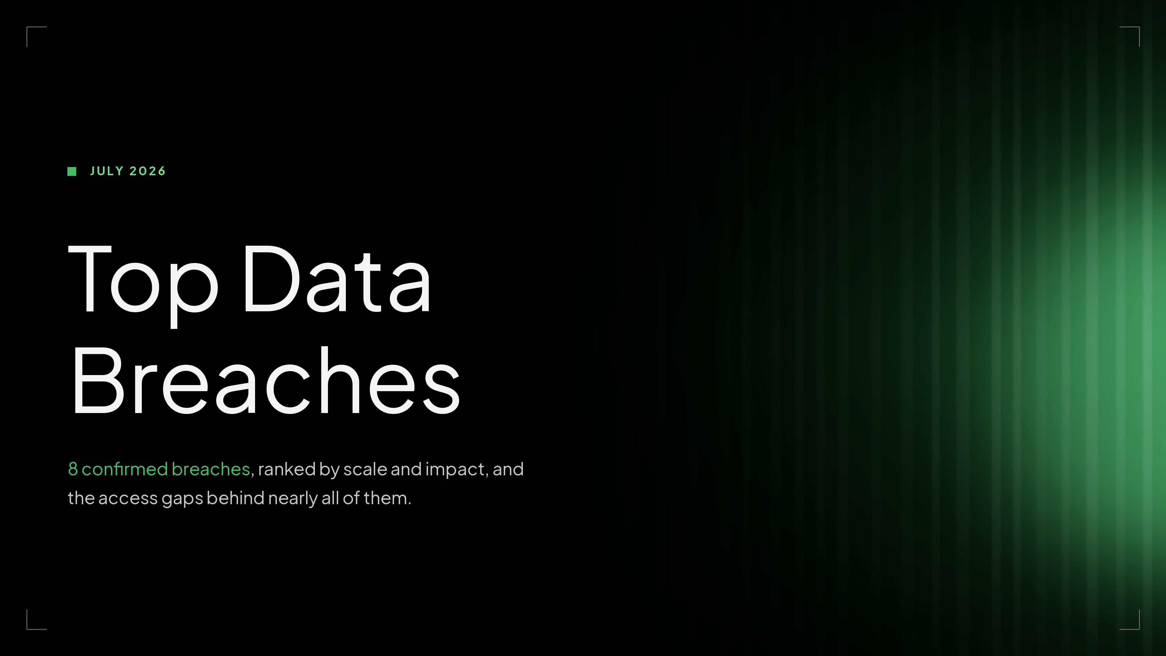 Top data breaches July 2026
